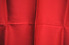 Authentic CHANEL Scarf Jewelry Pearl Motif CC Logo Silk Red K5035