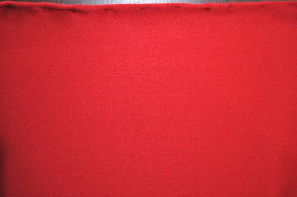 Authentic CHANEL Scarf Jewelry Pearl Motif CC Logo Silk Red K5035