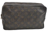Auth Louis Vuitton Monogram Trousse Toilette 28 Clutch Bag M47522 LV Junk K5039