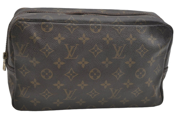 Auth Louis Vuitton Monogram Trousse Toilette 28 Clutch Bag M47522 LV Junk K5039