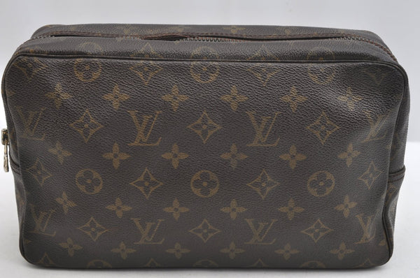 Auth Louis Vuitton Monogram Trousse Toilette 28 Clutch Bag M47522 LV Junk K5039