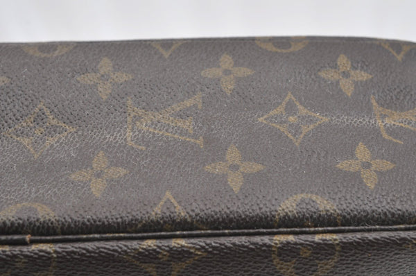 Auth Louis Vuitton Monogram Trousse Toilette 28 Clutch Bag M47522 LV Junk K5039