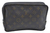 Authentic Louis Vuitton Monogram Trousse Toilette 23 Clutch Hand Bag Junk K5043