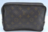 Authentic Louis Vuitton Monogram Trousse Toilette 23 Clutch Hand Bag Junk K5043