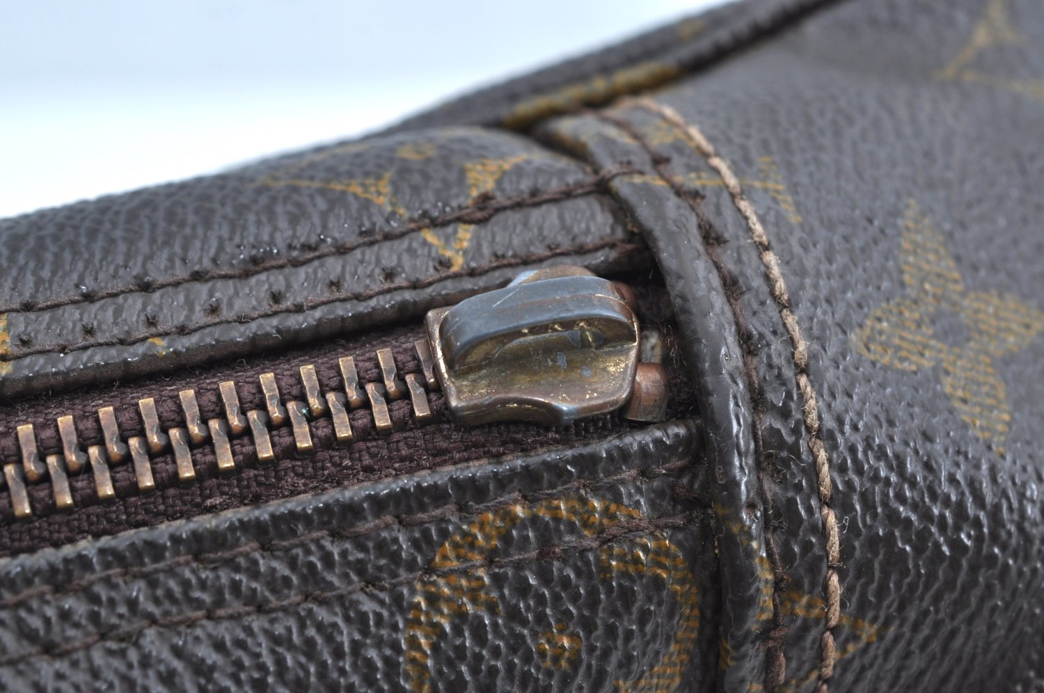 Authentic Louis Vuitton Monogram Trousse Toilette 23 Clutch Hand Bag Junk K5043