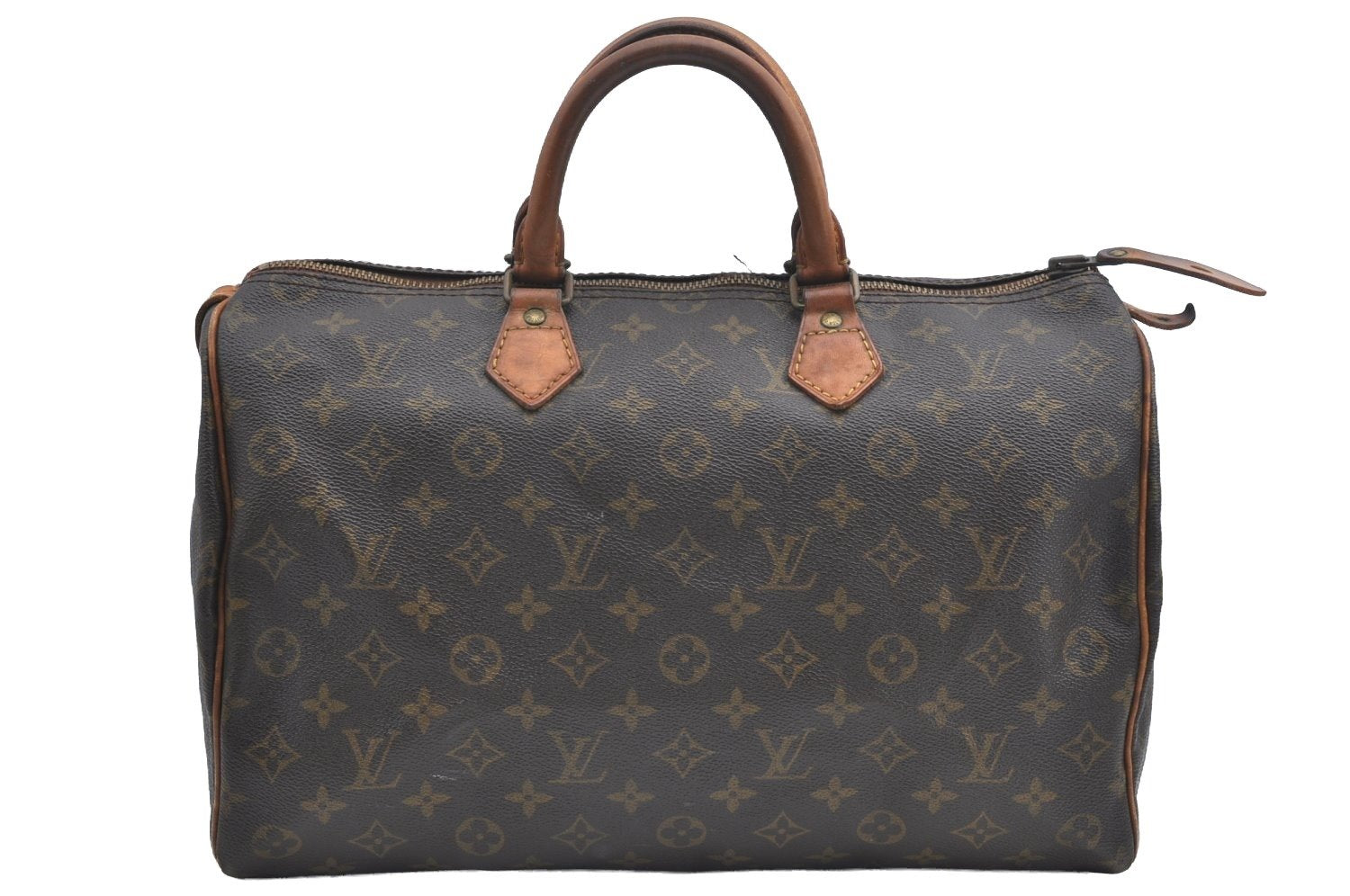 Authentic Louis Vuitton Monogram Speedy 35 Hand Boston Bag Old Model LV K5044