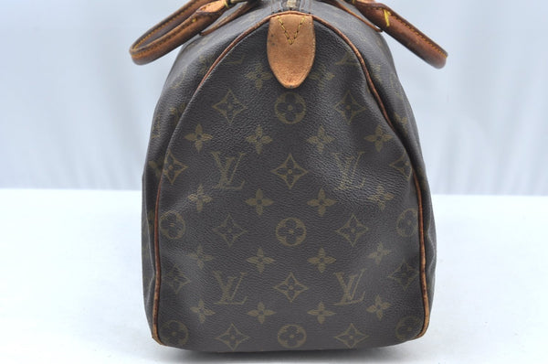 Auth Louis Vuitton Monogram Speedy 35 Hand Boston Bag M41524 LV Old Model K5045