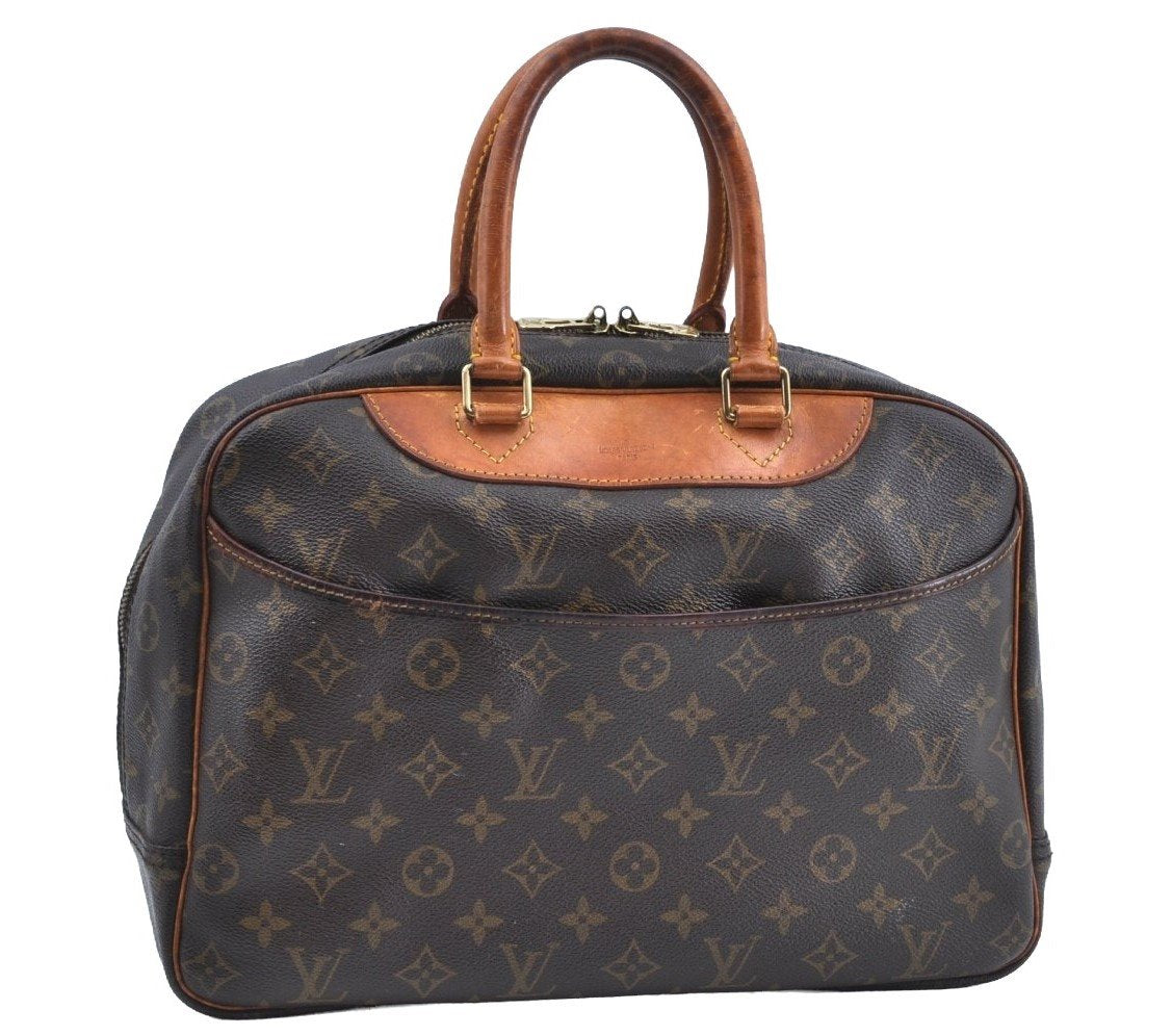 Authentic Louis Vuitton Monogram Deauville Hand Bag M47270 LV K5048