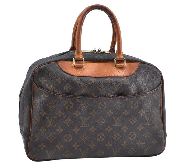 Authentic Louis Vuitton Monogram Deauville Hand Bag M47270 LV K5048