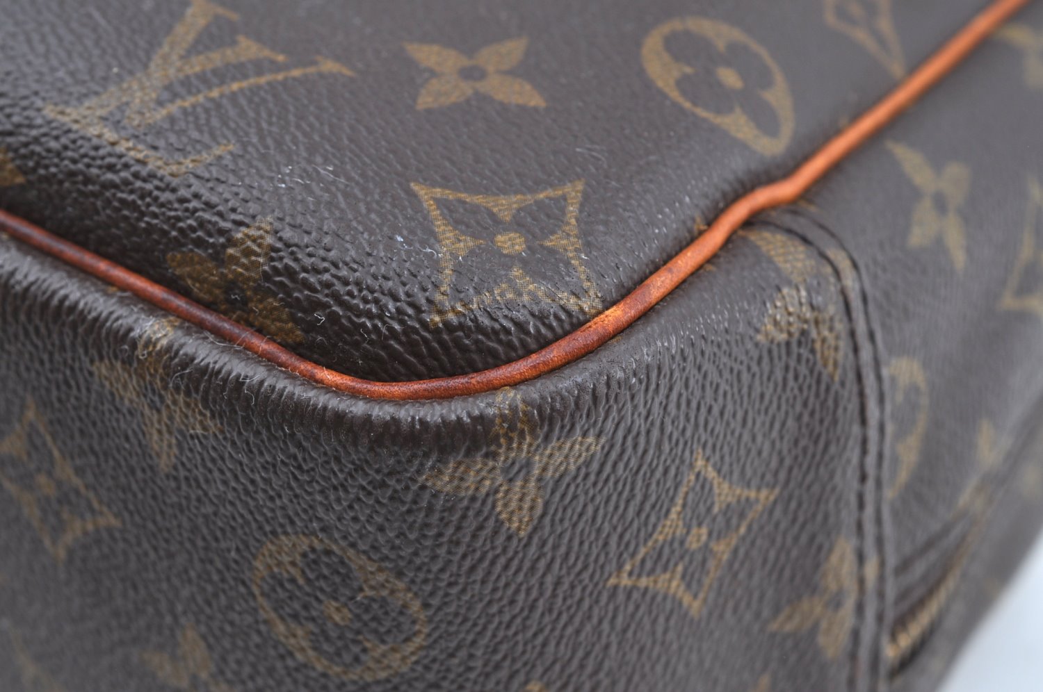 Authentic Louis Vuitton Monogram Deauville Hand Bag M47270 LV K5048