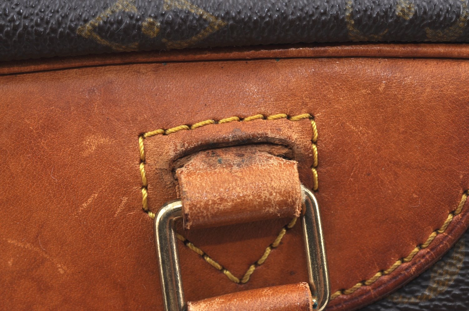 Authentic Louis Vuitton Monogram Deauville Hand Bag M47270 LV K5048