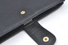 Authentic CHANEL Caviar Skin CC Logo Bifold Long Wallet Purse Black K5053