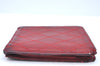 Authentic CHANEL Lamb Skin Bicolore Bifold Wallet Purse Red CC K5054