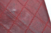 Authentic CHANEL Lamb Skin Bicolore Bifold Wallet Purse Red CC K5054