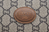 Authentic GUCCI GG Plus Clutch Hand Bag Purse PVC Leather Brown K5055