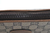 Authentic GUCCI GG Plus Clutch Hand Bag Purse PVC Leather Brown K5055