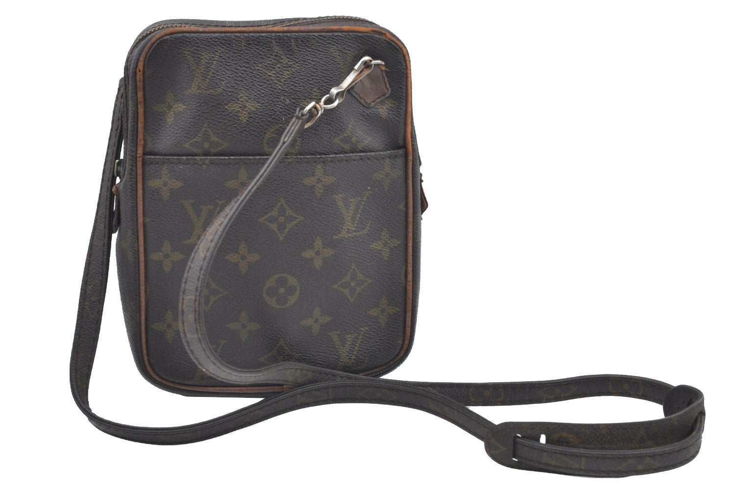 Auth Louis Vuitton Monogram Danube Shoulder Cross Bag Old Model LV Junk K5056
