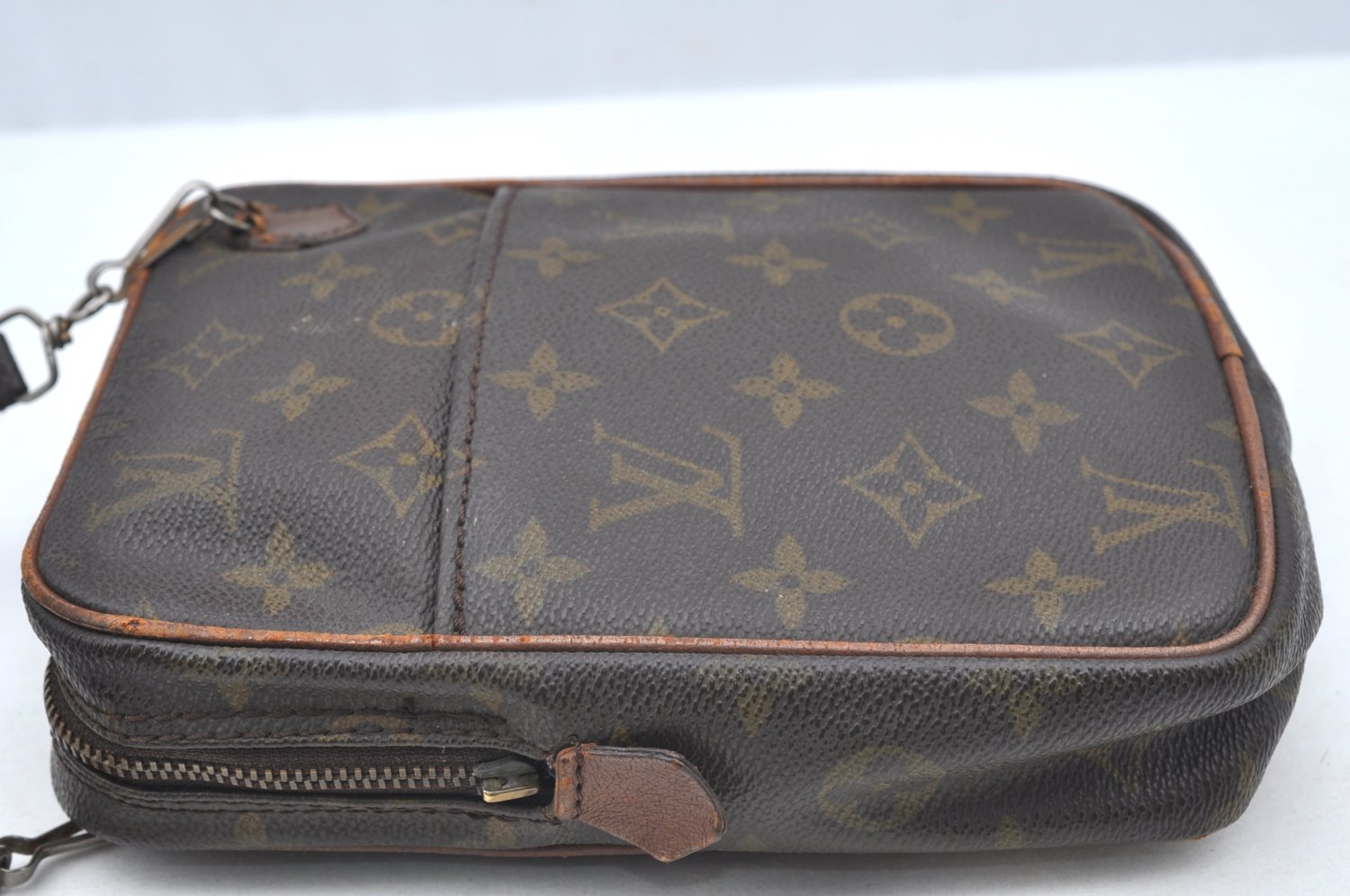 Auth Louis Vuitton Monogram Danube Shoulder Cross Bag Old Model LV Junk K5056
