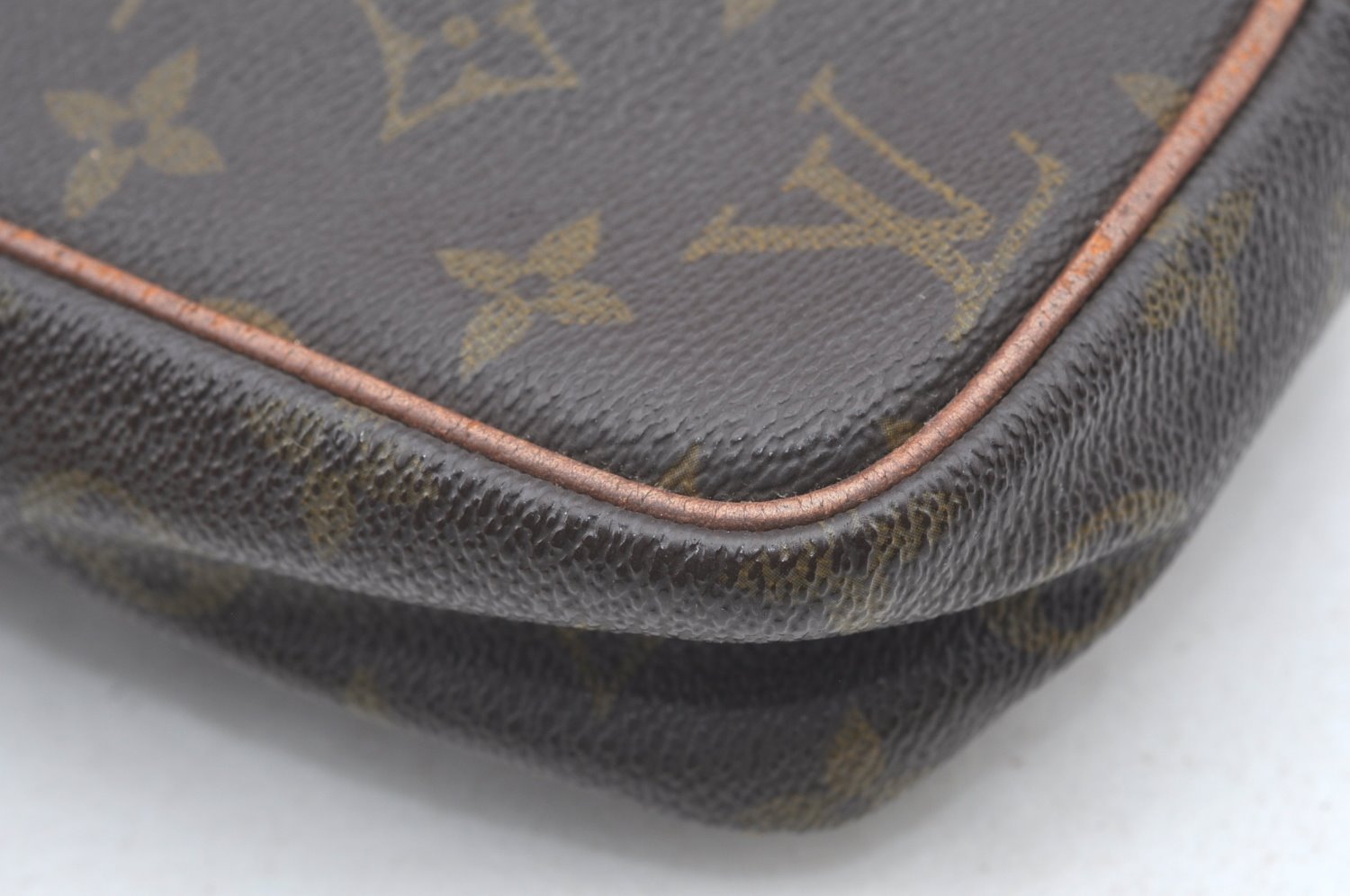 Auth Louis Vuitton Monogram Danube Shoulder Cross Bag Old Model LV Junk K5056