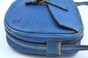 Authentic Louis Vuitton Epi Jeune Fille Shoulder Cross Bag Blue M52155 LV K5057