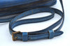 Authentic Louis Vuitton Epi Jeune Fille Shoulder Cross Bag Blue M52155 LV K5057