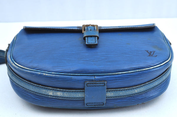 Authentic Louis Vuitton Epi Jeune Fille Shoulder Cross Bag Blue M52155 LV K5057