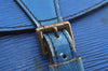 Authentic Louis Vuitton Epi Jeune Fille Shoulder Cross Bag Blue M52155 LV K5057