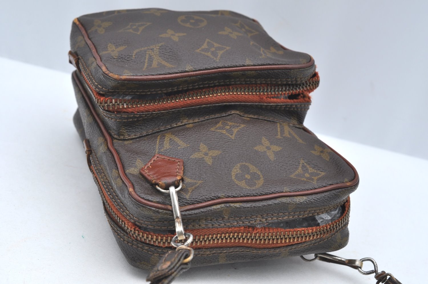 Auth Louis Vuitton Monogram Amazone Shoulder Cross Body Bag Old Model Junk K5058