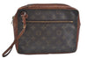 Authentic Louis Vuitton Monogram Pochette Sport Clutch Bag Old Model Junk K5061