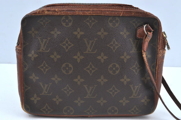 Authentic Louis Vuitton Monogram Pochette Sport Clutch Bag Old Model Junk K5061