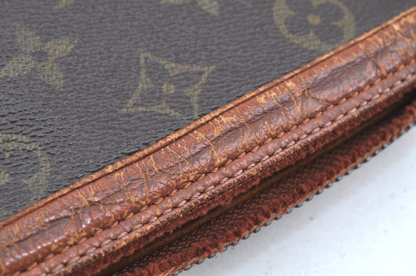 Authentic Louis Vuitton Monogram Pochette Sport Clutch Bag Old Model Junk K5061