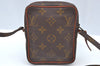 Auth Louis Vuitton Monogram Mini Poche Danube Shoulder Cross Bag Old Model K5065