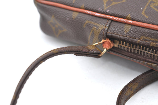 Auth Louis Vuitton Monogram Mini Poche Danube Shoulder Cross Bag Old Model K5065