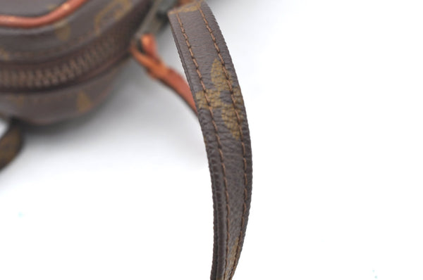 Auth Louis Vuitton Monogram Mini Poche Danube Shoulder Cross Bag Old Model K5065