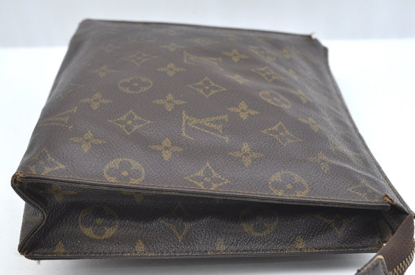 Auth Louis Vuitton Monogram Poche Toilette 26 Cosmetics Pouch Old Model LV K5066