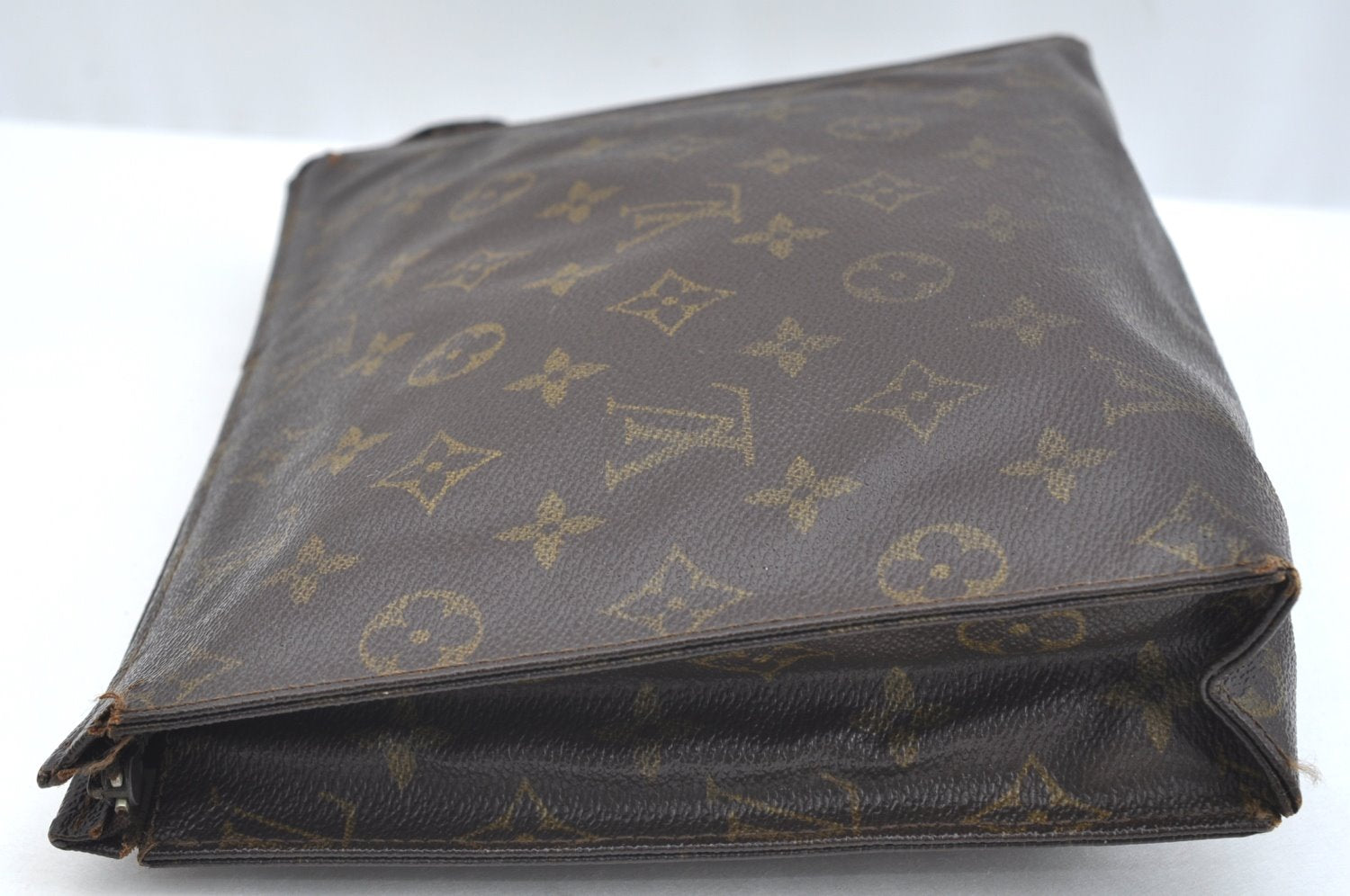Auth Louis Vuitton Monogram Poche Toilette 26 Cosmetics Pouch Old Model LV K5066