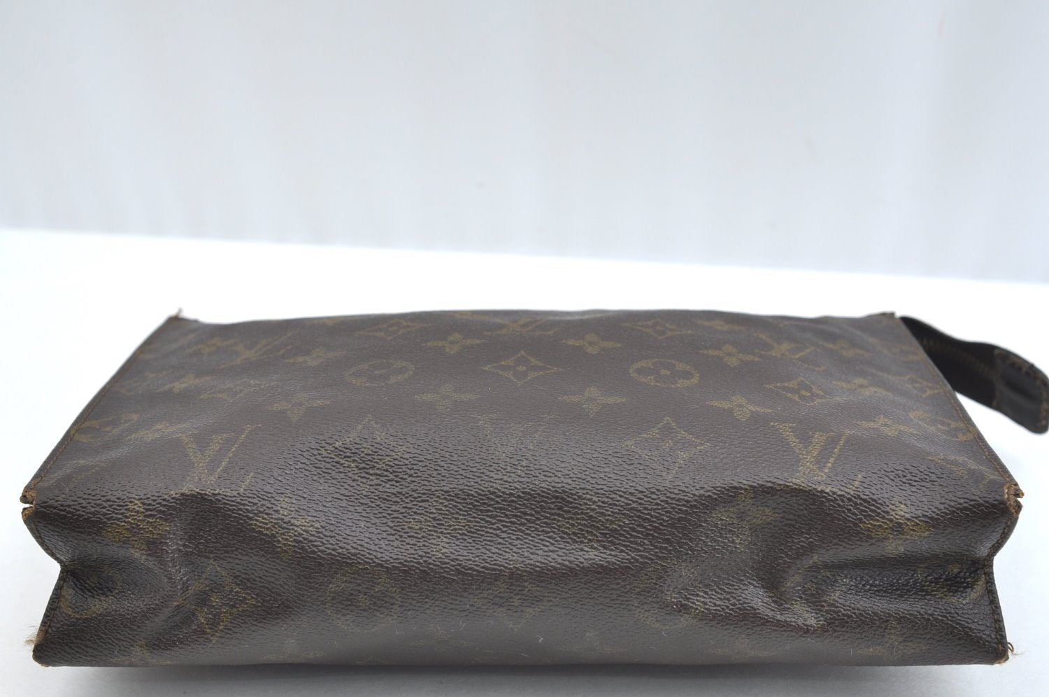 Auth Louis Vuitton Monogram Poche Toilette 26 Cosmetics Pouch Old Model LV K5066