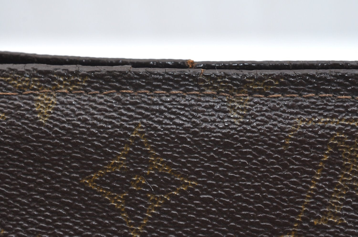 Auth Louis Vuitton Monogram Poche Toilette 26 Cosmetics Pouch Old Model LV K5066