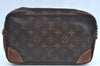 Auth Louis Vuitton Monogram Marly Dragonne GM Clutch Bag Old Model LV Junk K5070