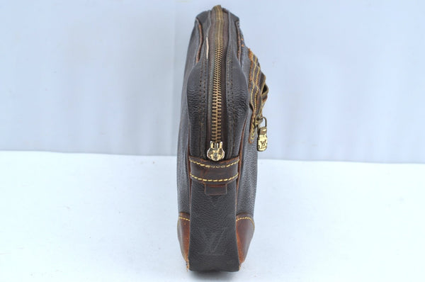 Auth Louis Vuitton Monogram Marly Dragonne GM Clutch Bag Old Model LV Junk K5070