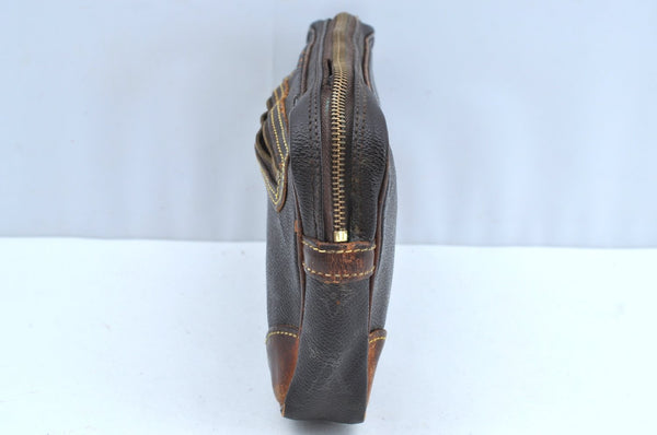 Auth Louis Vuitton Monogram Marly Dragonne GM Clutch Bag Old Model LV Junk K5070