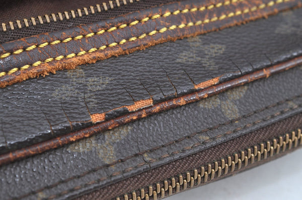 Auth Louis Vuitton Monogram Marly Dragonne GM Clutch Bag Old Model LV Junk K5070