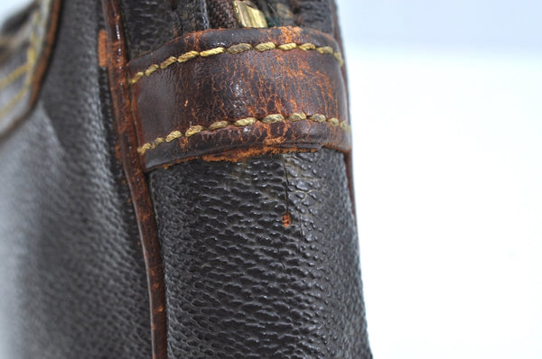 Auth Louis Vuitton Monogram Marly Dragonne GM Clutch Bag Old Model LV Junk K5070