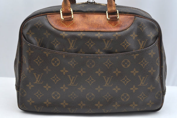 Authentic Louis Vuitton Monogram Deauville Hand Bag M47270 LV K5073