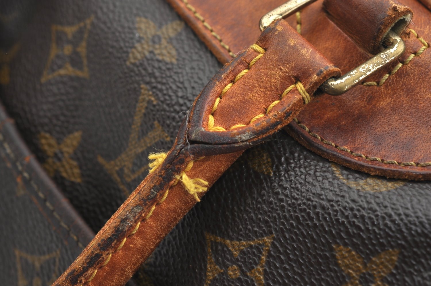 Authentic Louis Vuitton Monogram Deauville Hand Bag M47270 LV K5073