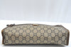 Authentic GUCCI GG Plus Clutch Hand Bag Purse PVC Leather Brown K5074