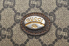Authentic GUCCI GG Plus Clutch Hand Bag Purse PVC Leather Brown K5074