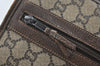 Authentic GUCCI GG Plus Clutch Hand Bag Purse PVC Leather Brown K5074