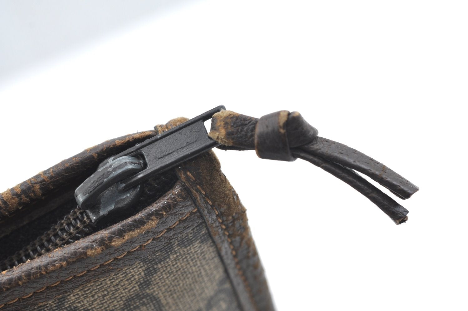 Authentic GUCCI GG Plus Clutch Hand Bag Purse PVC Leather Brown K5074