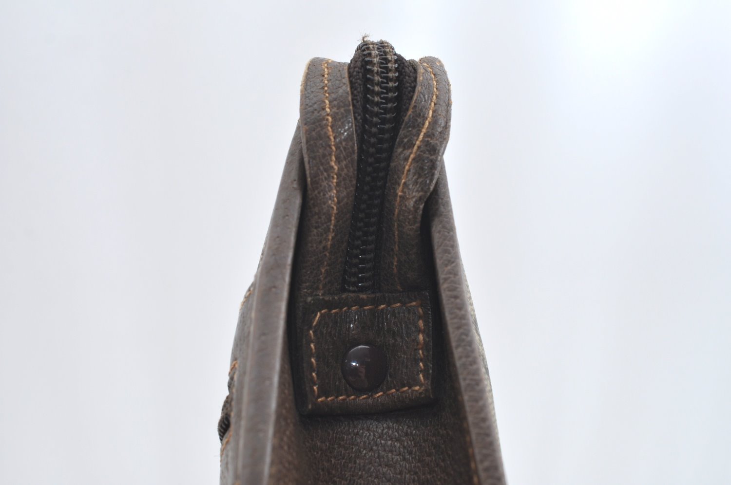 Authentic GUCCI GG Plus Clutch Hand Bag Purse PVC Leather Brown K5074